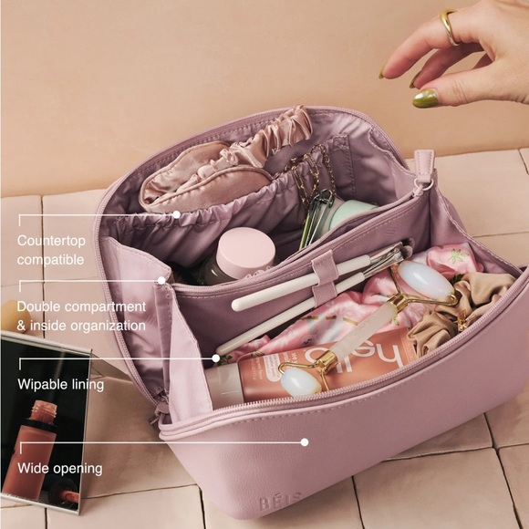 Beis Wicked Toiletry Kit in Wicked Pink New - Picture 7 of 9
